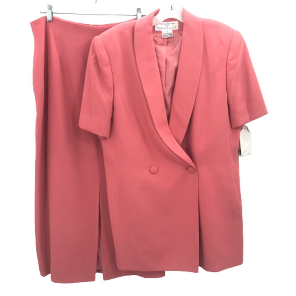 Rena Rowan For Saville Women's 2 Pieces Suit Blazer Jacket & Skirt Size 14 NWT